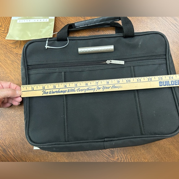 Perry Ellis Travel Toiletry Grooming Kit Bag. 14 x10x3. Double handle Black. New - Picture 2 of 13